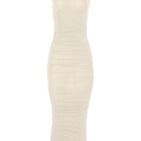 Abito midi drappeggiato in beige Wolford - donna 