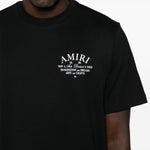T-shirt a maniche corte con logo  in nero 