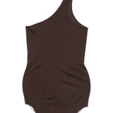 Top monospalla in marrone Rick owens lilies - donna 