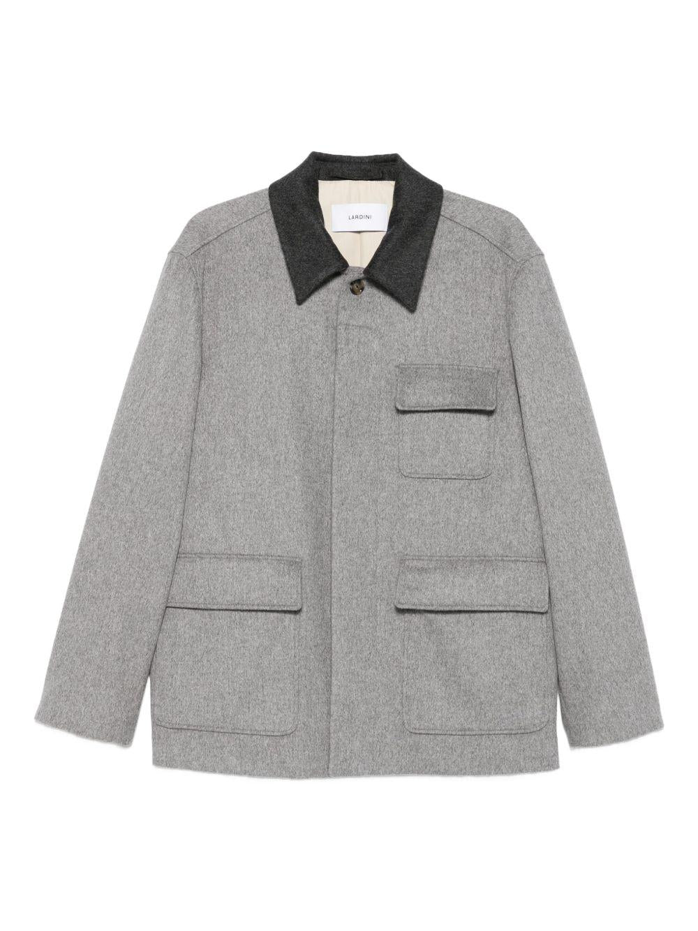 Giacca-camicia con tasche in grigio Lardini - uomo 