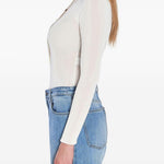 Body in maglia a maniche lunghe in bianco Self-portrait - donna 