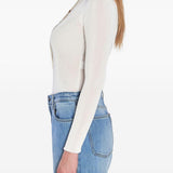 Body in maglia a maniche lunghe in bianco Self-portrait - donna 