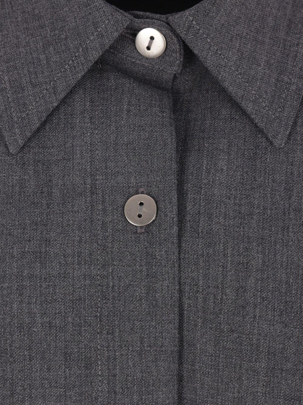 Camicia con colletto button-down in grigio The latest - donna 