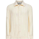 Polo in maglia con bottoni in beige Laneus - uomo 