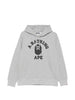 Felpa con stampa logo in grigio A bathing ape - uomo