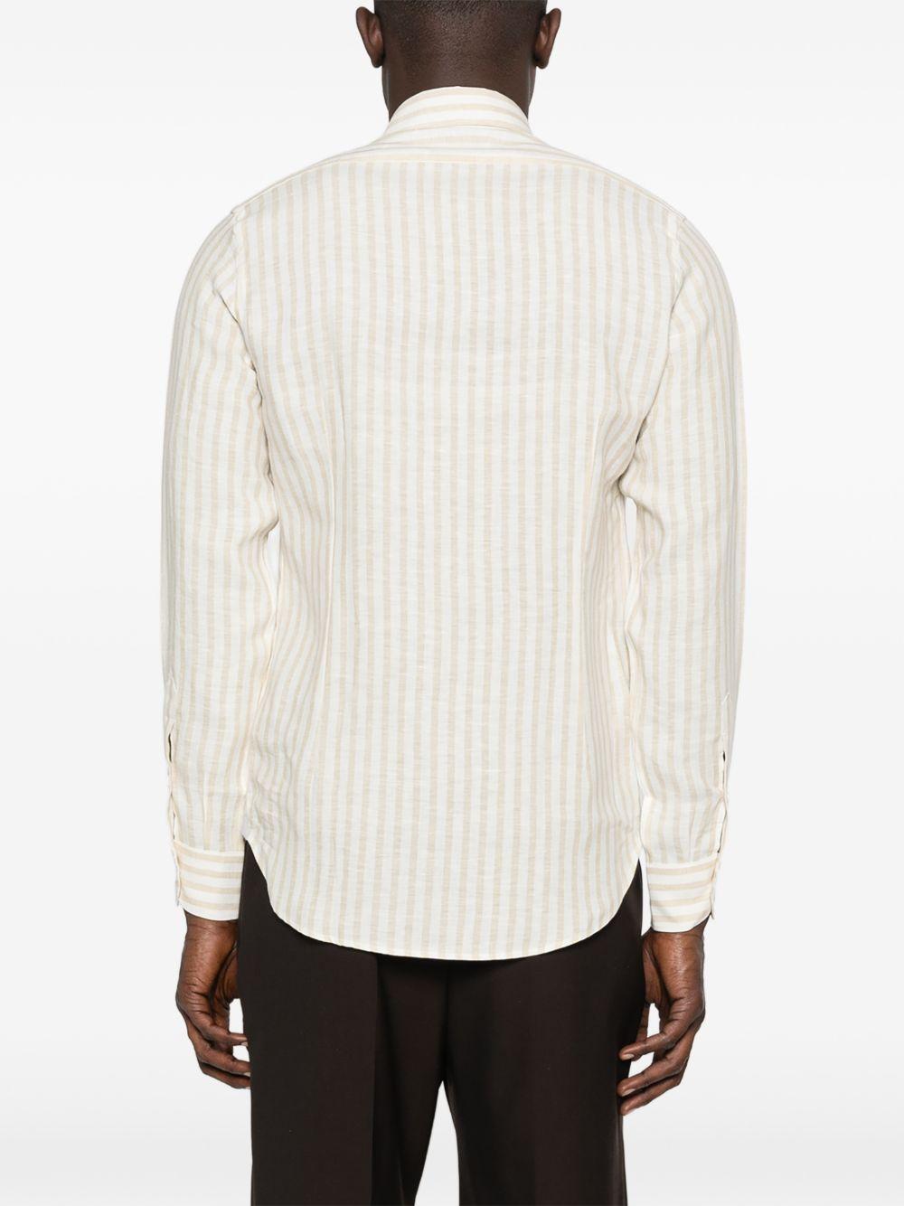 Camicia a righe in beige Eleventy - uomo 