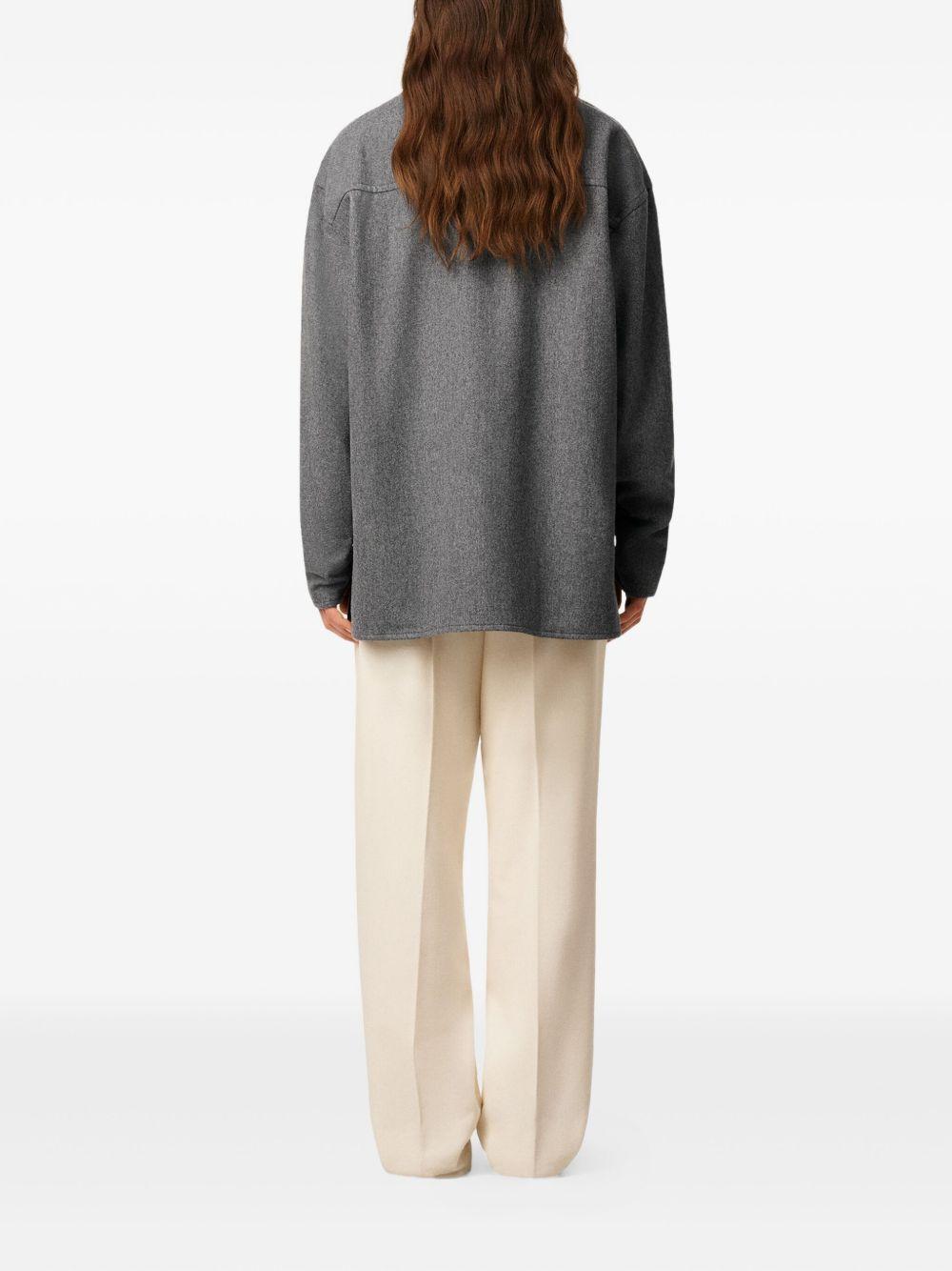 Polo in lana in grigio Ami paris - donna 