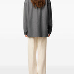 Polo in lana in grigio Ami paris - donna 