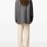 Polo in lana in grigio Ami paris - donna 