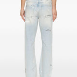 Jeans painted in blu represent - uomo 