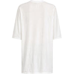 T-shirt a manica corta in bianco Rick owens - uomo 
