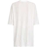 T-shirt a manica corta in bianco Rick owens - uomo 