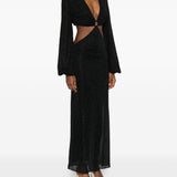 Abito con dettagli cut-out lumiere in nero Oséree - donna 