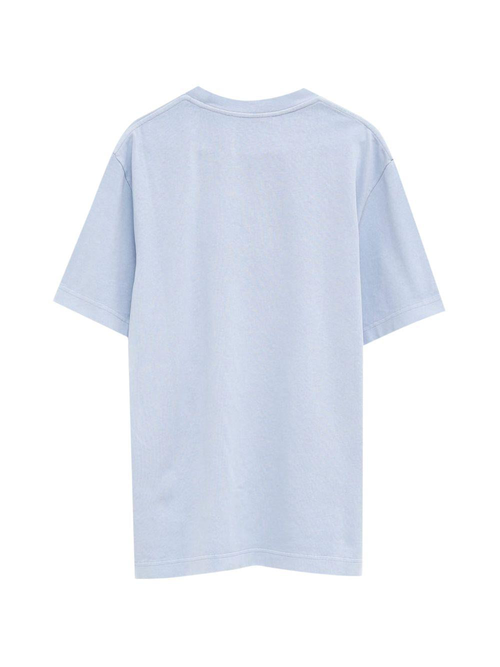 T-shirt con logo in azzurro Jacquemus - uomo 