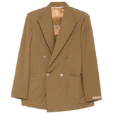 Blazer doppio petto con taschino in marrone Briglia 1949 - donna 