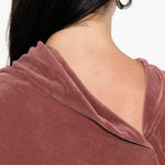 Top drappeggiato effetto velluto in rosa Rick owens - donna 