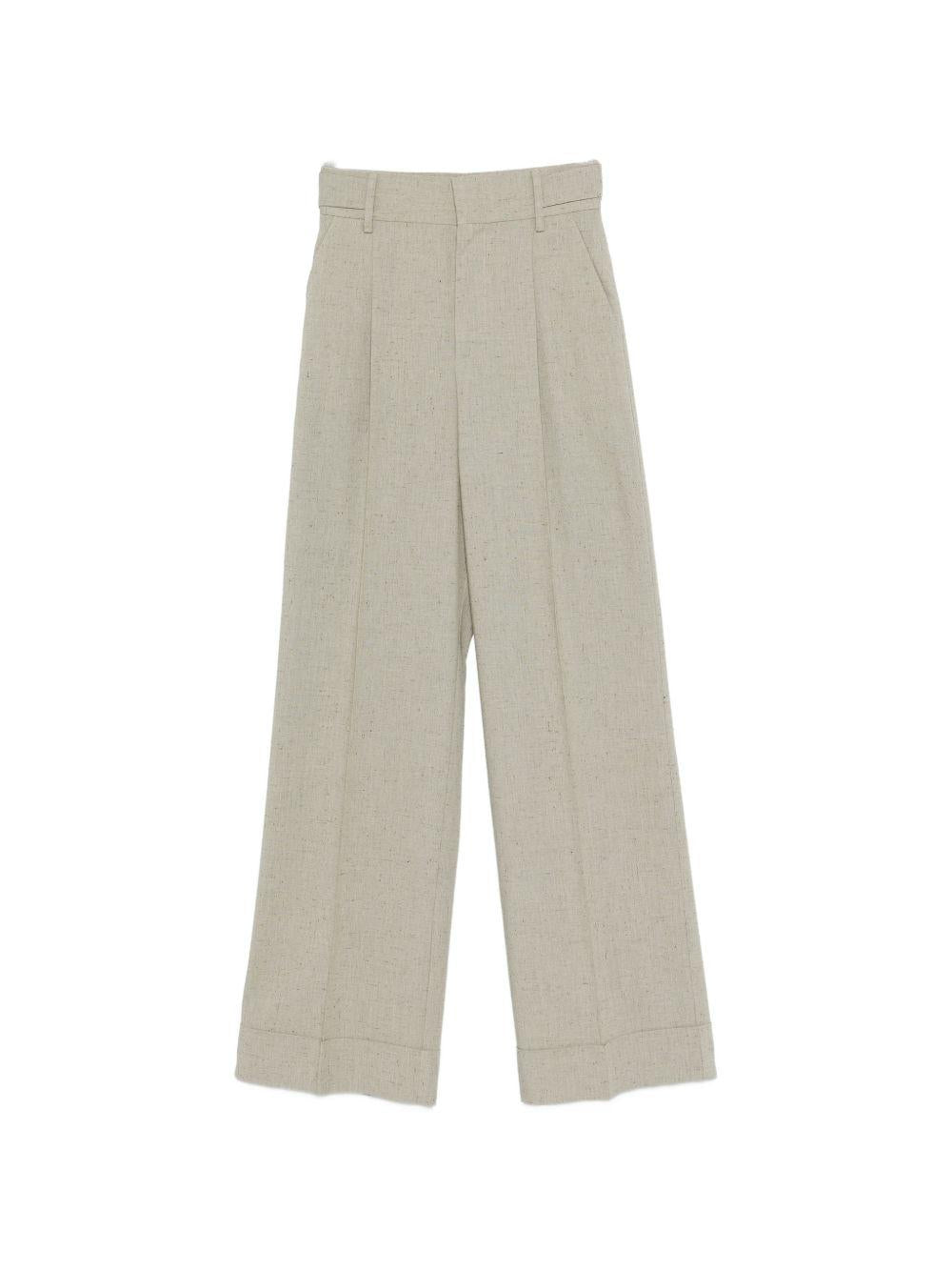 Pantaloni con pinces in beige Alberta Ferretti - donna 