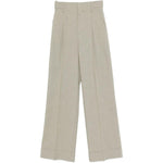 Pantaloni con pinces in beige Alberta Ferretti - donna 