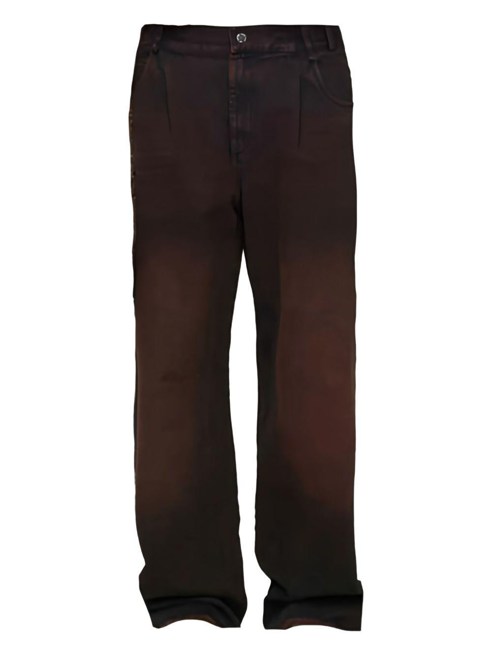 Jeans boyfriend a gamba ampia  in marrone Song for the mute - uomo 