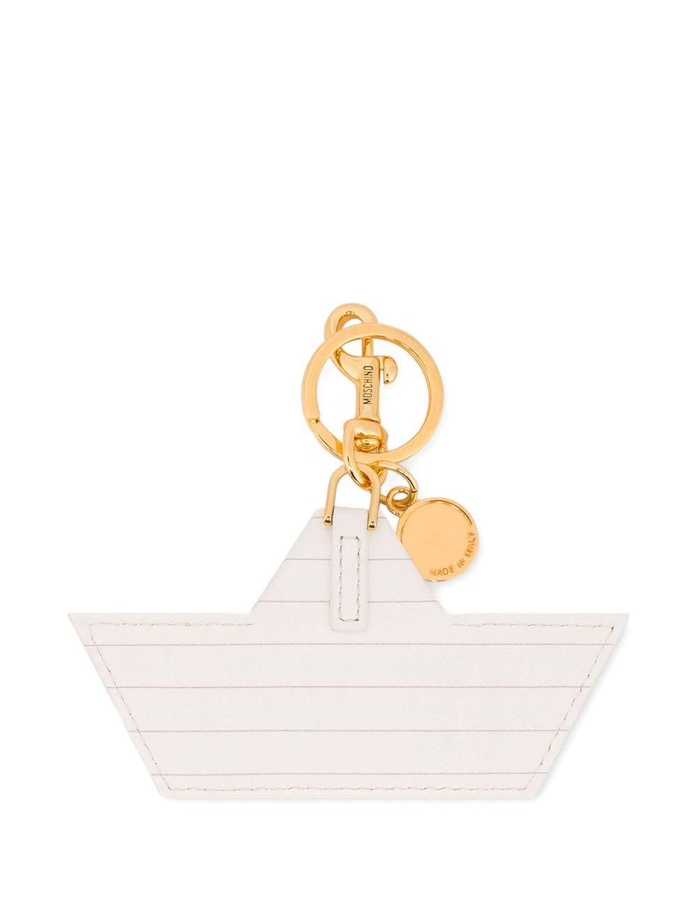 White boat keychain Moschino - donna 