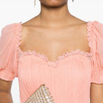 Abito lungo con plisse in rosa Ermanno Scervino - donna 