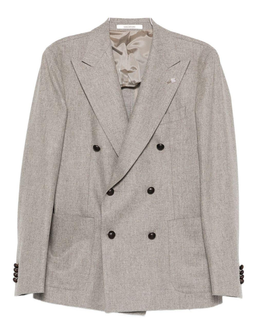 Blazer doppiopetto in grigio Tagliatore - uomo 