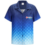 Camicia con stampa monogram in blu Casablanca - donna 