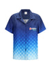 Camicia con stampa monogram in blu Casablanca - donna