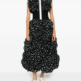 Abito con ruches a pois in nero Viktor&rolf - donna 