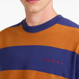 T-shirt a righe in bianco Marni - uomo 