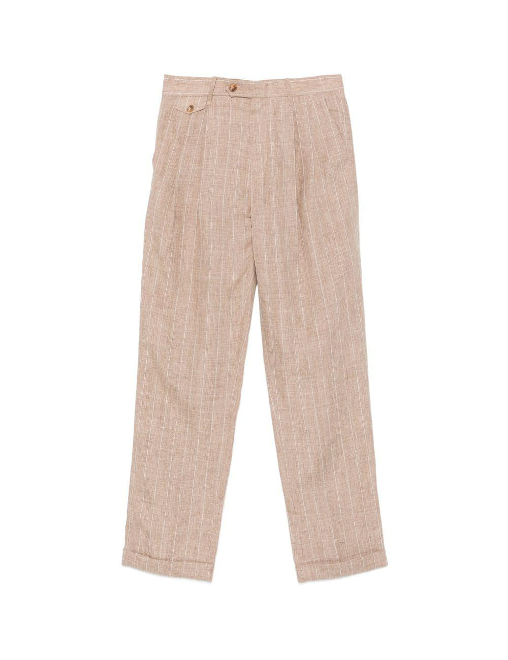 Pantaloni a righe in beige Simkhai - uomo 