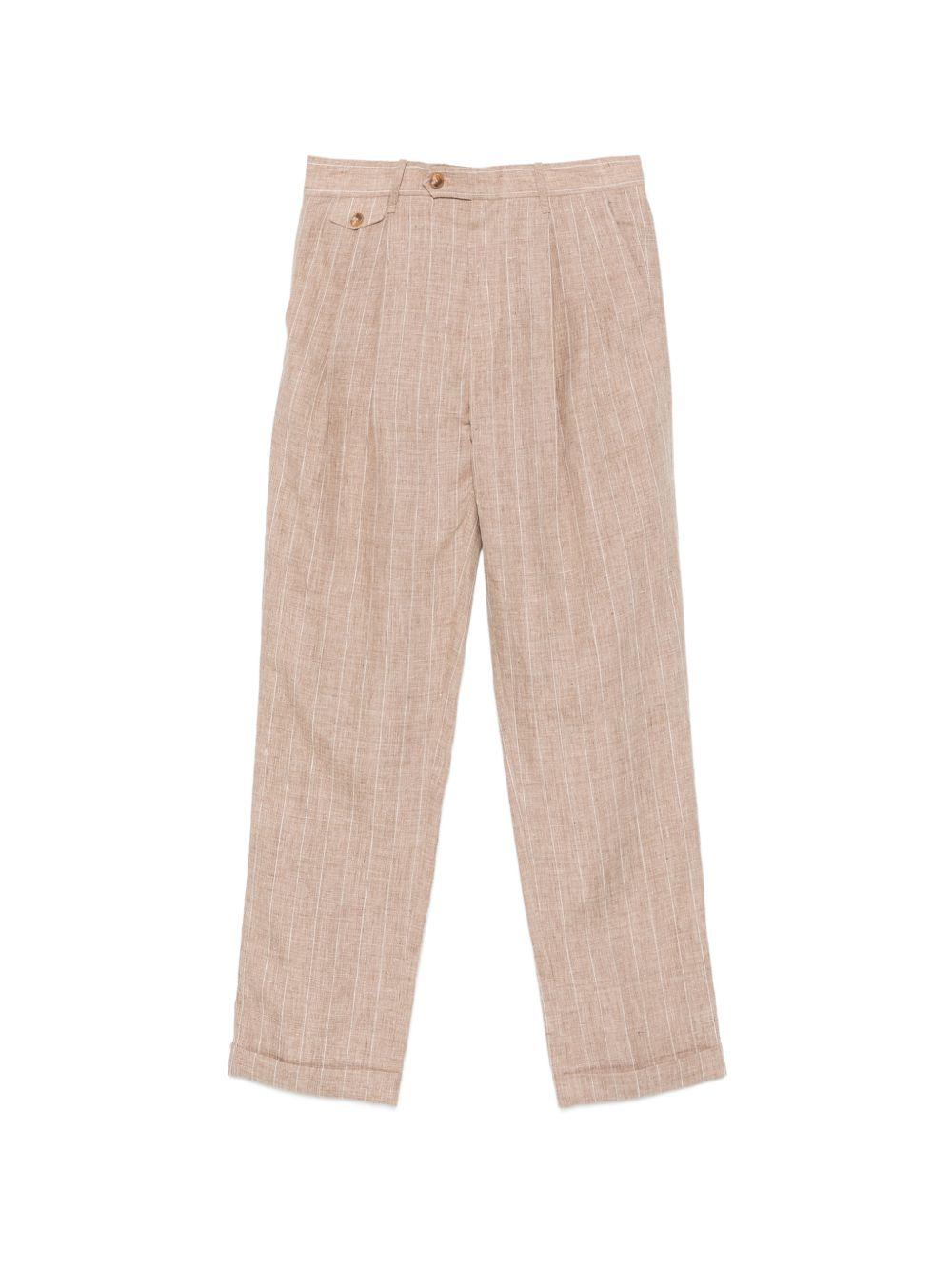 Pantaloni a righe in beige Simkhai - uomo 