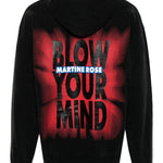Felpa Blow Your Mind con stampa in nero - uomo 