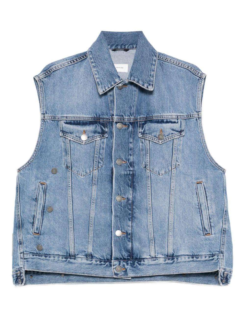 Gilet denim in blu Haikure - donna 
