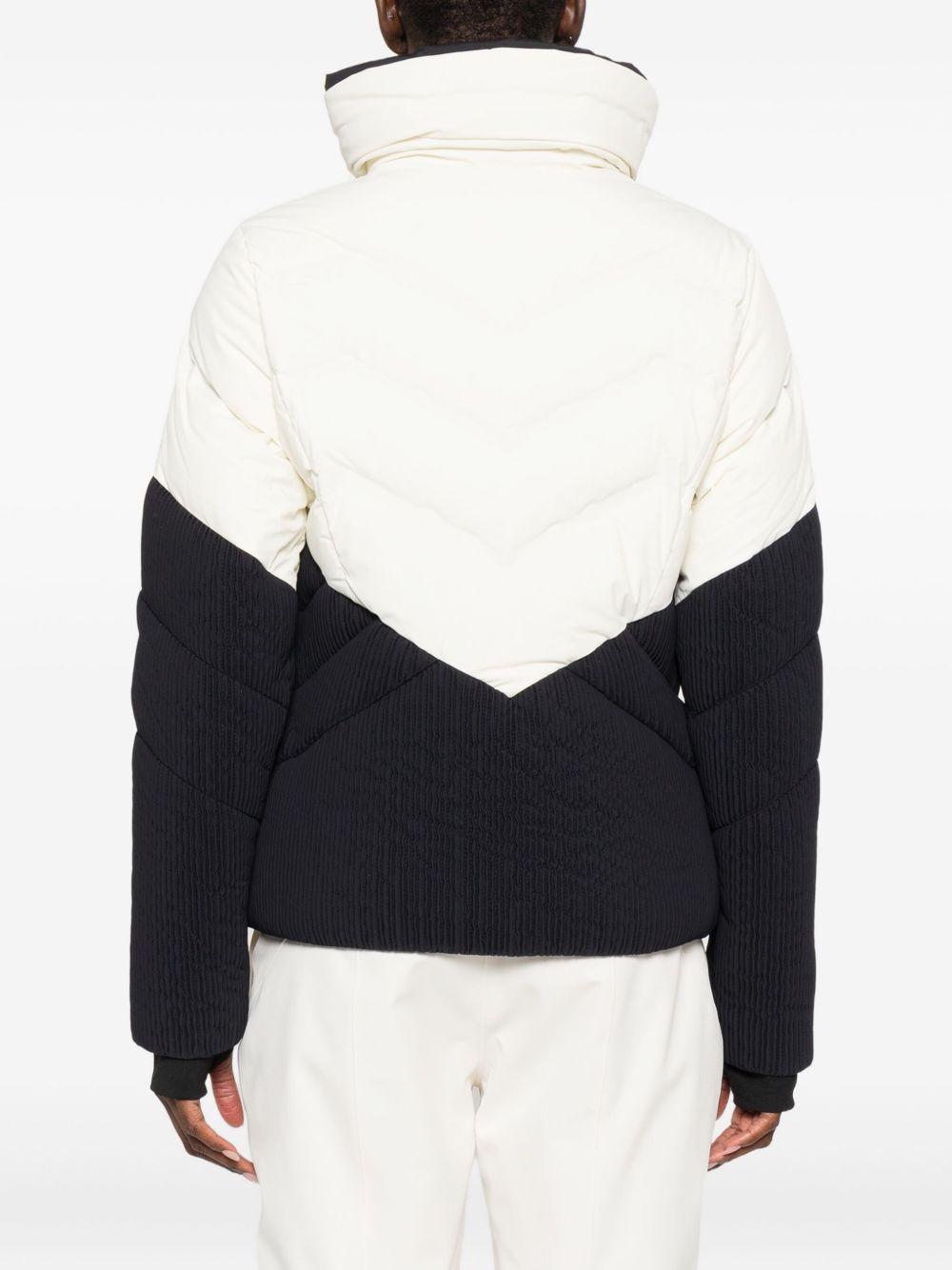 Giacca da sci bicolore in bianco e nero Perfect moment - donna 