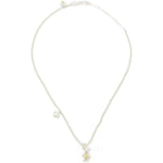 Collana con ciondolo a forma di fiore e orso in argento Yvmin - donna 