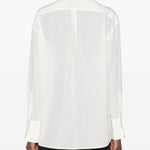 Camicia in crepe di setain bianco 
