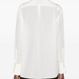 Camicia in crepe di setain bianco 