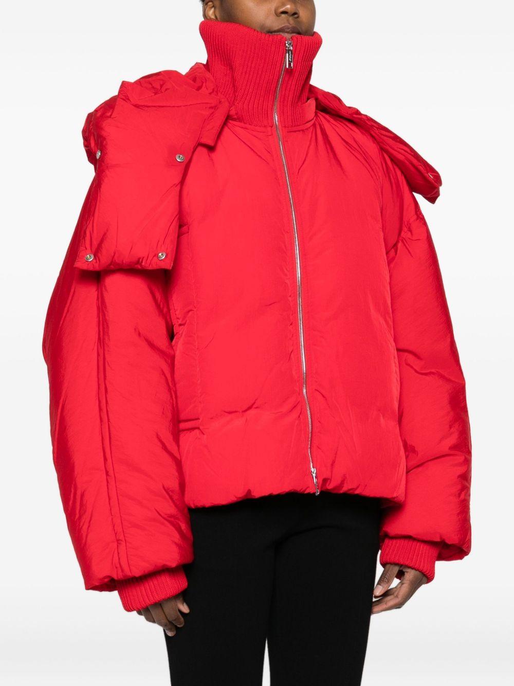 Piumino corto antigoccia glizia in rosso Maxmara sportmax - donna 