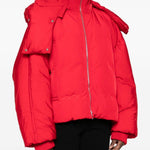 Piumino corto antigoccia glizia in rosso Maxmara sportmax - donna 