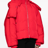 Piumino corto antigoccia glizia in rosso Maxmara sportmax - donna 