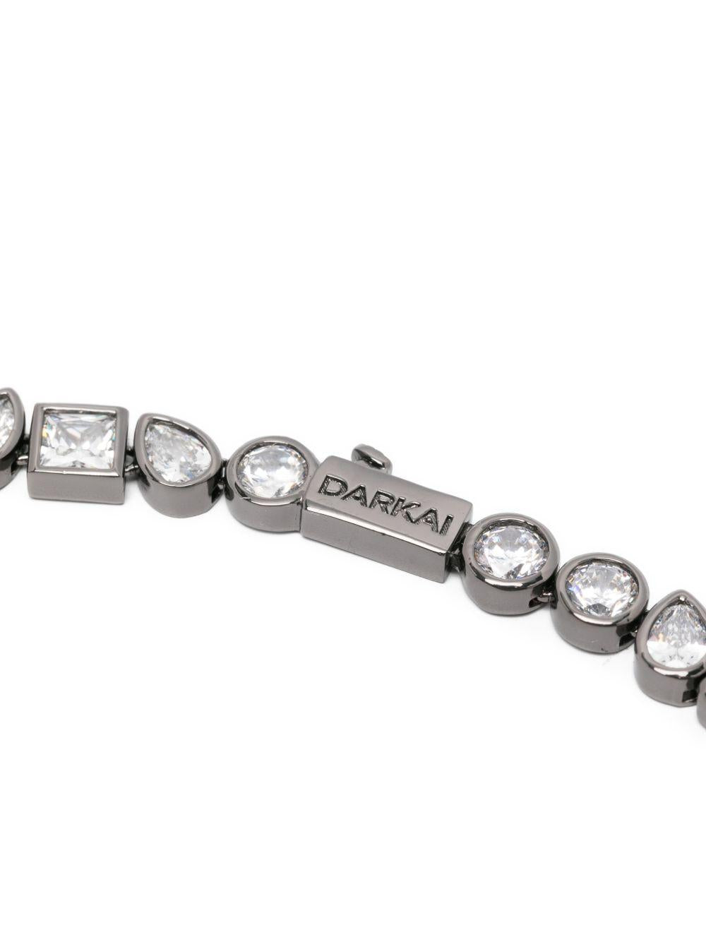 Collana con cristalli misti in argento Darkai - unisex 