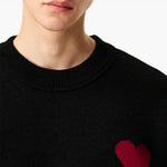Maglione ami de coeur in nero Ami paris - unisex 
