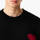 Maglione ami de coeur in nero Ami paris - unisex 