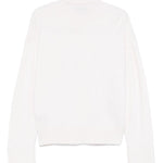 Maglione girocollo asimmetrico in bianco Laneus - donna 