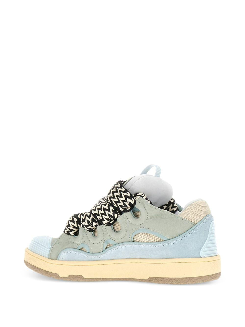 Sneakers con lacci in azzurro Lanvin - uomo 