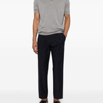 pantaloni donald in blu grayed - uomo 