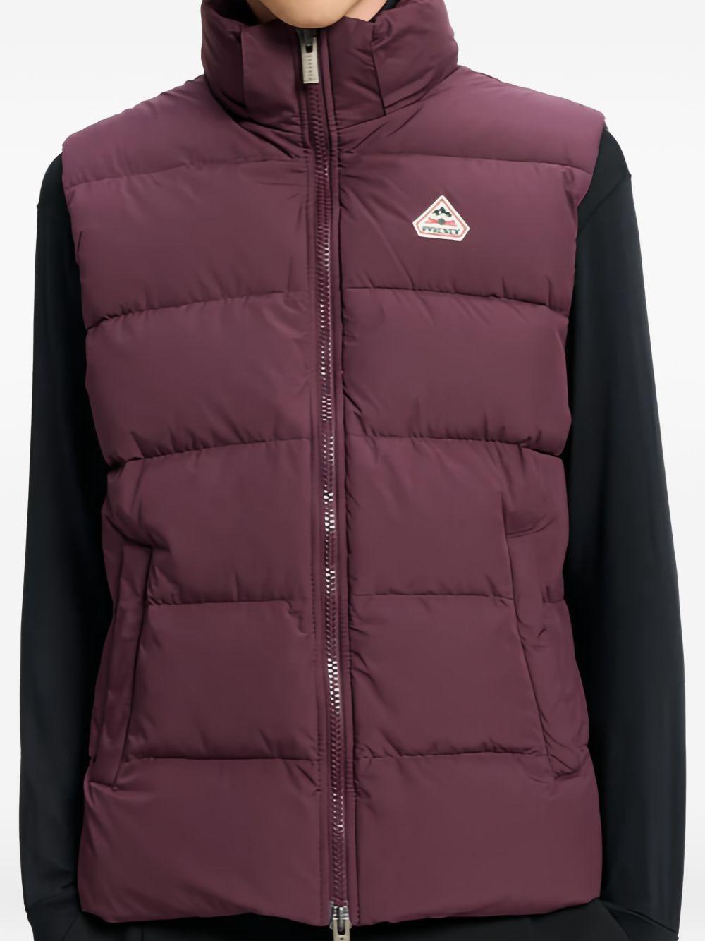 Gilet imbottito con cappuccio spoutnic in viola Pyrenex - unisex 