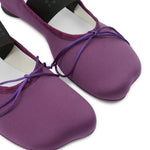 Ballerine anatomiche con fiocco in viola Mm6 maison margiela - donna 