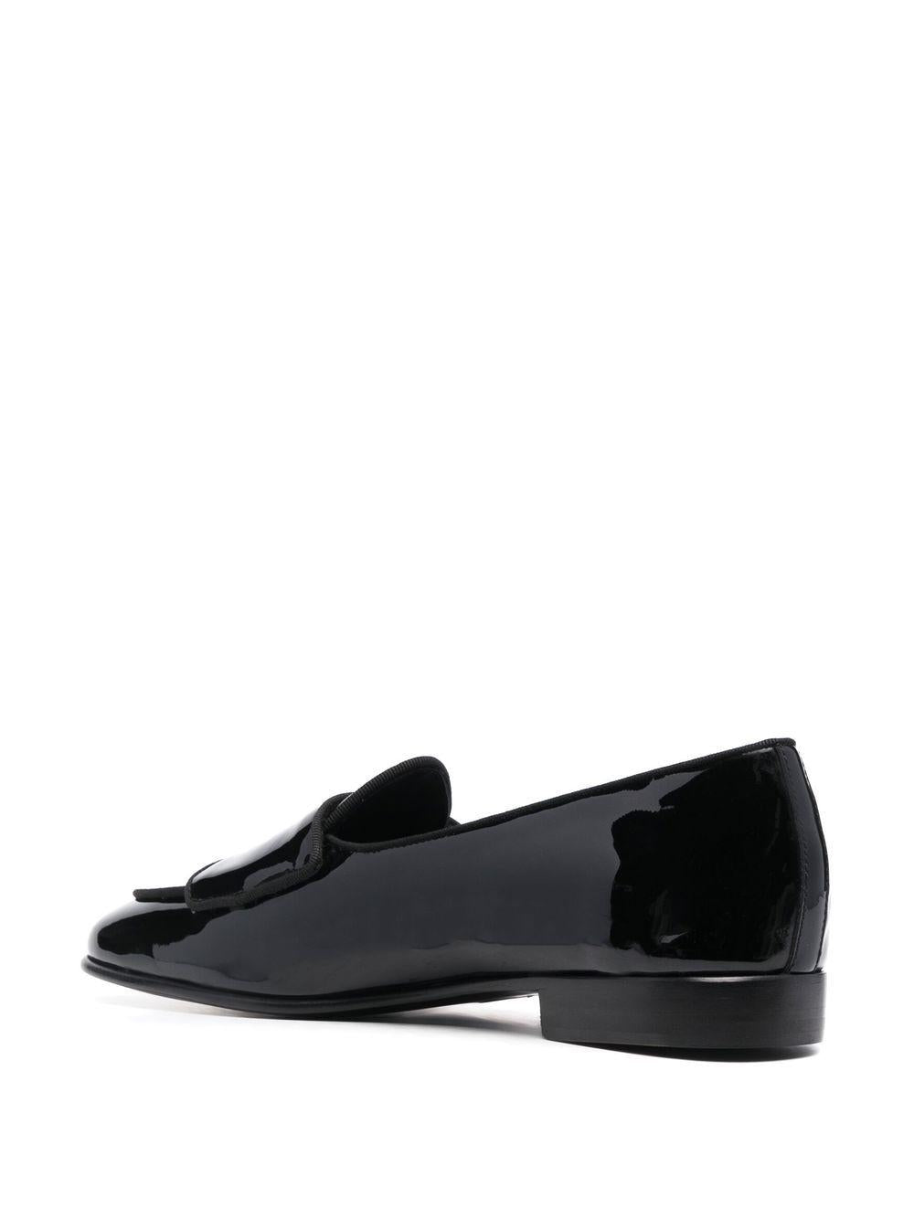 Mocassini in pelle lucida in nero Edhèn milano - uomo 